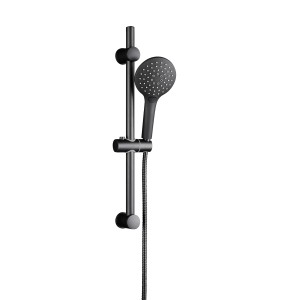 Schütte Stangenbrause-Set Raven 70 cm Schwarz matt