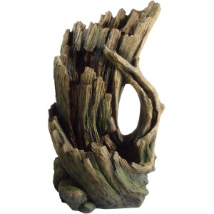 AcquaArte Wasserfall Alcamo, naturnahe Teichdeko aus Polyresin mit LED-Beleuchtung.