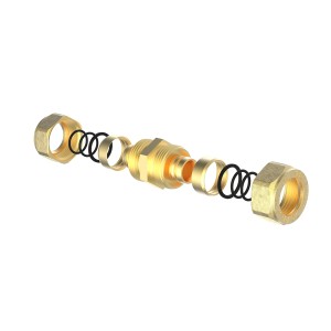Kirchhoff Verbindungsstück 20 mm Klemmfitting für MSVR Blank, Einzelteile im Detail.