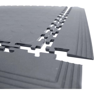 Graue Randleiste (50 cm) für Tough Lock & Tough Lock Eco Bodenfliesen mit Klick-System.