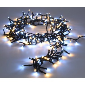 Weiße Lichterkette mit 700 LEDs für den Außenbereich, 14 m lang.