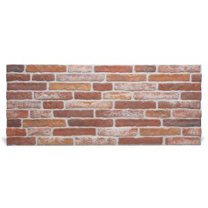 Rebel of Styles Verblender UltraLight Rustic Loft HD, 120x50 cm, braune Backsteinoptik für Innenräume.