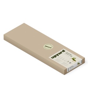 Verpackter Palettenrahmen aus Nadelholz, 120x80 cm, für ein Hochbeet. Naturfarben und rechteckig.