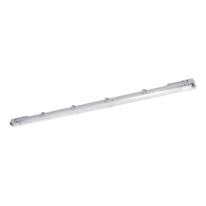 Graue Eglo LED-Wannenleuchte Expert Basic, 1-flammig, 156 cm, für Feuchträume geeignet.