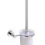 Wenko Power-Loc WC-Garnitur Elegance, Chrom, Wandmontage. WC-Bürste mit Halter.