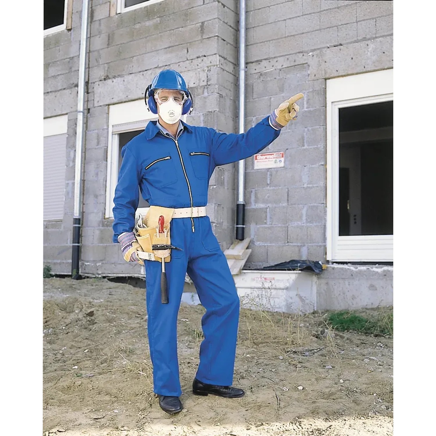 LUX Sicherheits-Set, 3-teilig: Brille, Gehörschutz, FFP1 Maske für optimalen Schutz bei Hobbyarbeiten.