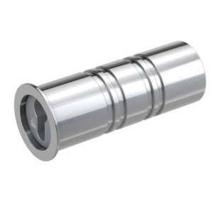 Basi Rohrtresor RT 101, Aluminium mit Edelstahl-Verschluss, Tresor für die Wand.