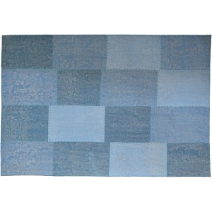 Kayoom Vintageteppich Lyrical 110, blau-multicolor, 200x290 cm, Patchwork-Design.