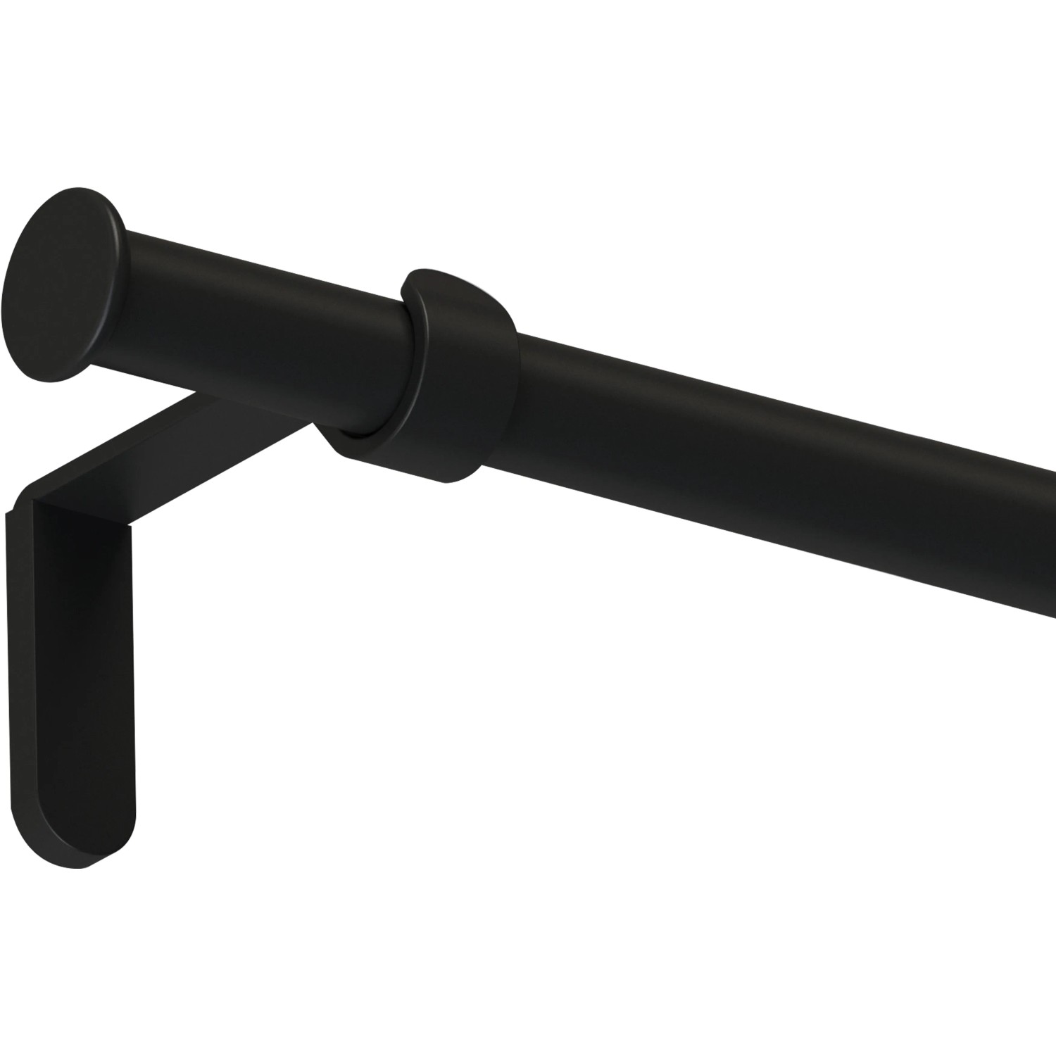 Gardinenstangen-Set Metall Schwarz 160 cm kaufen bei OBI