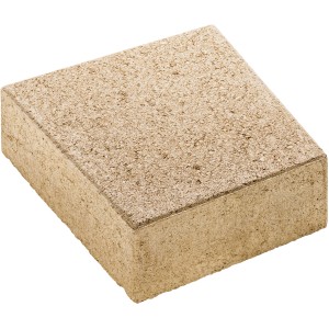 Trapezstein Muschelkalk, 25x25x10 cm, für kreative Gartengestaltung und Mauersysteme.