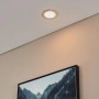Nickelfarbener Eglo LED-Einbauspot Fueva 5, 11,7 cm Durchmesser, warmweißes Licht.