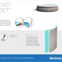 Bestway Fast Set Pool-Set, Ø 457 cm, schiefergrau. Quick-Up Pool mit Luftring und TriTech-Material.