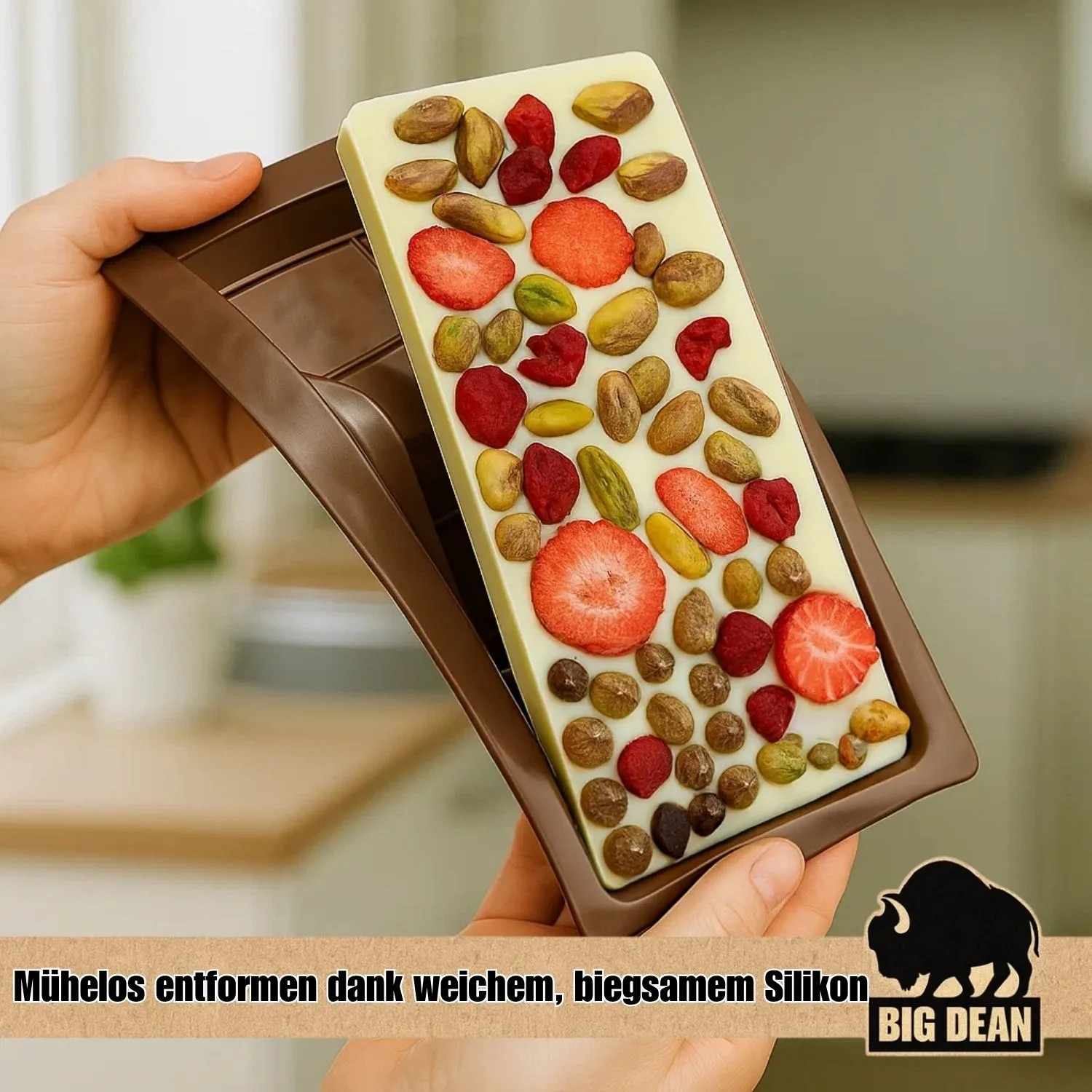 BigDean 2er Set Schokoladenform Silikon Tiefe Schokoladenform Für Kreative Tafeln Proteinriegel Und DIY Geschenke Dubai Schokolade Form Hitzebeständig kaufen bei OBI