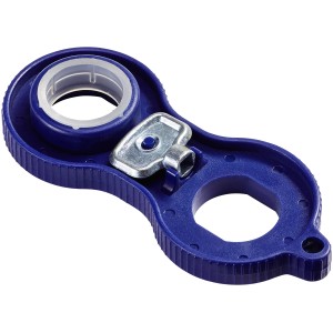 Blauer LUX Strahlreglerschlüssel Comfort aus Kunststoff zum Wechseln von Strahlreglern.