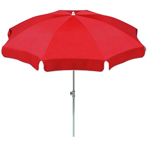 Schneider Balkonschirm Ibiza, Ø 200 cm, Terracotta, mit Knickfunktion für Balkon & Garten.