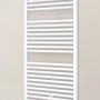 Weißer Schulte Design-Heizkörper München, 121,5x50cm, mit horizontalen Heizrohren.