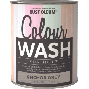 Dose Rust-Oleum Colour Wash Anchor Grey, Effektfarbe für Holz mit Perleffekt-Finish.
