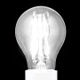 Klare, dimmbare E27 LED-Filament-Lampe mit warmweißem Licht. Klassische Birnenform für Leuchten.