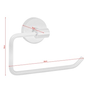 Tesa Nooblesse Toilettenpapierhalter in Edelstahloptik, zur Wandmontage ohne Bohren.