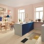 Grohe Blue Pure Minta Küchenarmatur in Silber in einer modernen Küche.