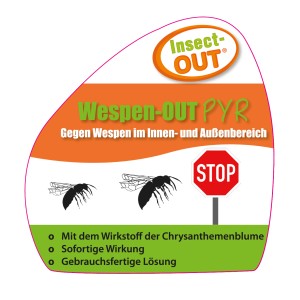 Insect-Out Wespen-Out PYR: Mittel zur biologischen Wespenbekämpfung mit Chrysanthemen-Wirkstoff.