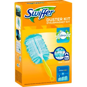 P&G Staubmagnet-Set Swiffer Duster mit 3 Tüchern