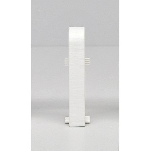 Egger Sockelleisten Zwischenstück, weiß, 2 Stück, für Laminat und Parkett.