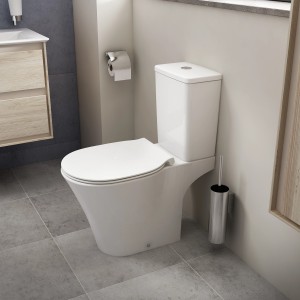 Ideal Standard WC-Bürstengarnitur Connect Chrom neben Toilette