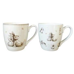 Boltze Jumbobecher Knuffi 2-fach Sortiert 10 cm x 10 cm x 14 cm Creme