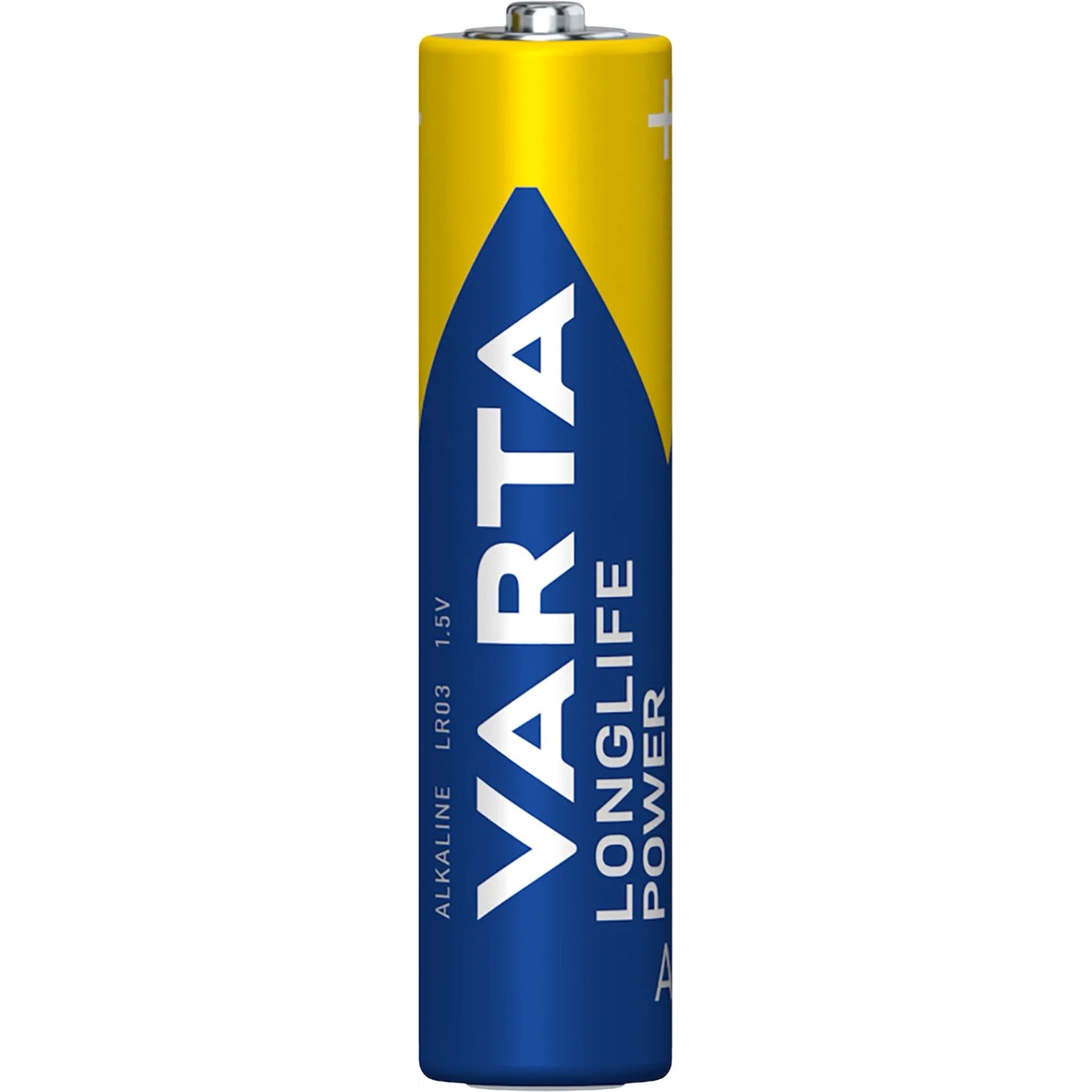 Varta Longlife Power Micro (AAA) Batterie, 1.5V, gelb-blau