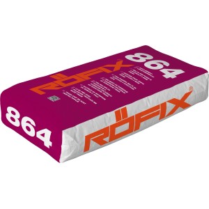 Sack Röfix 864 Kalk-Zement-Leichtgrundputz, grau, 25 kg.