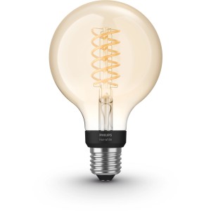 Philips Hue LED-Lampe Filament Globe White E27 / 7 W, 600 lm Bluetooth