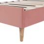 okwish Polsterbett 90x200cm mit Höhenverstellbarem Kopfteil Jugendzimmer Rosa ohne Matratze_10