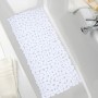 Weiße Wenko Wanneneinlage Paradise, 71x36 cm, mit Saugnäpfen in Badewanne.