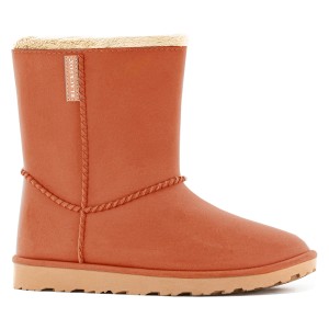 Blackfox Halbstiefel Cheyennetoo in Ziegelrot, Größe 36/37. Warme Gartenbekleidung mit Wildleder-Effekt.