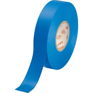 Blaues Isolierband, 15 mm x 25 m, auf Rolle. Zur Reparatur und zum Bündeln von Kabeln.