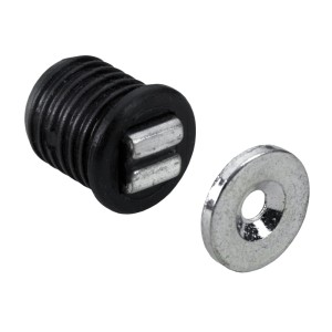 Hettich Magnetschnäpper, 1 kg Haltekraft, 12 mm, schwarz, für Möbelschlösser.