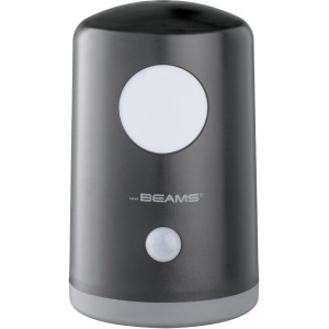Mr. Beams LED-Nachtlicht MB750, schwarz, mit Bewegungsmelder. Praktische, batteriebetriebene Leuchte.