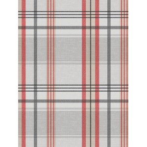 d-c-fix Tischdecke Harper, eckig, 130x160 cm, mit rot-grauem Karomuster.