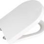 Wenko WC-Sitz Calla, Thermoplast, Weiß, mit Absenkautomatik und rostfreier Befestigung.