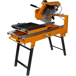 Cross Tools Steintrennmaschine CSC 350-2000 PRO mit Diamantscheibe und klappbarem Untergestell.
