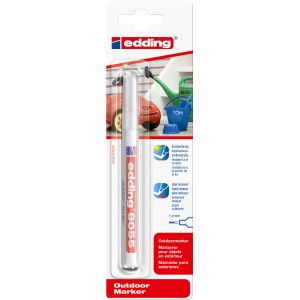 Edding 8055 Outdoor Marker, weiß, zum Beschriften von Oberflächen im Außenbereich.