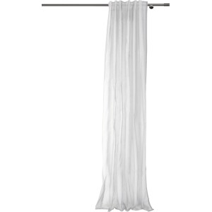 Mydeco Schlaufenschal Soft, weiß, 245x135cm, halbtransparenter Fenstervorhang.