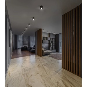 Osram Deckenleuchte Spot Surface Round GU10 Schwarz 9,5 cm x 8 cm