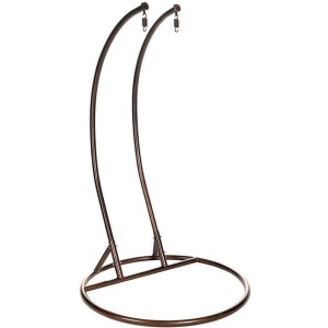 Kupferfarbenes Hängesessel-Gestell Twin von Home Deluxe aus pulverbeschichtetem Stahl.