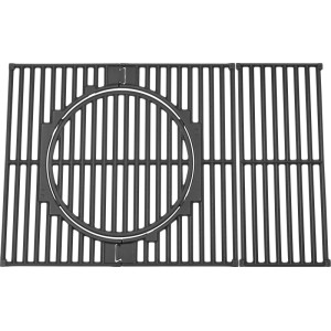 Jamestown Grillrost, modular, für Kane 4-Brenner Gasgrill, Gusseisen, schwarz.