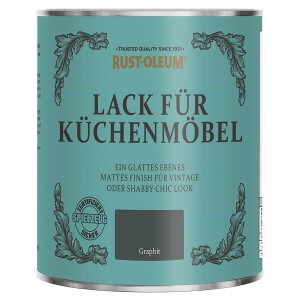 Dose Rust-Oleum Küchenmöbellack Graphit, matte Kreidefarbe für Möbel.
