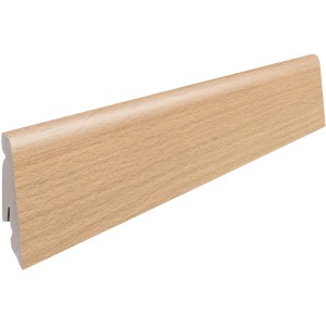Living by Haro Sockelleiste, 58 mm hoch, Buche Dekor für Laminatböden.