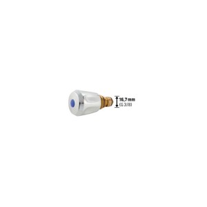 ABS-Oberteil für Heißwassergeräte, 16,7 mm (G 3/8), Ersatzgriff für Armaturen.