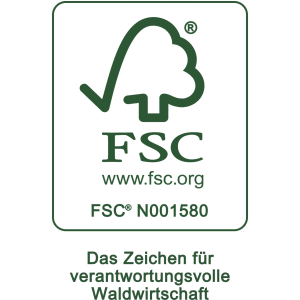 FSC-Siegel: Zeichen für verantwortungsvolle Waldwirtschaft.